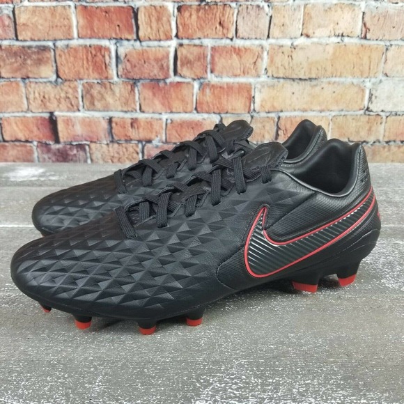 Nike Tiempo Legend 8 Pro FG Black/Chile Red - Picture 1 of 8